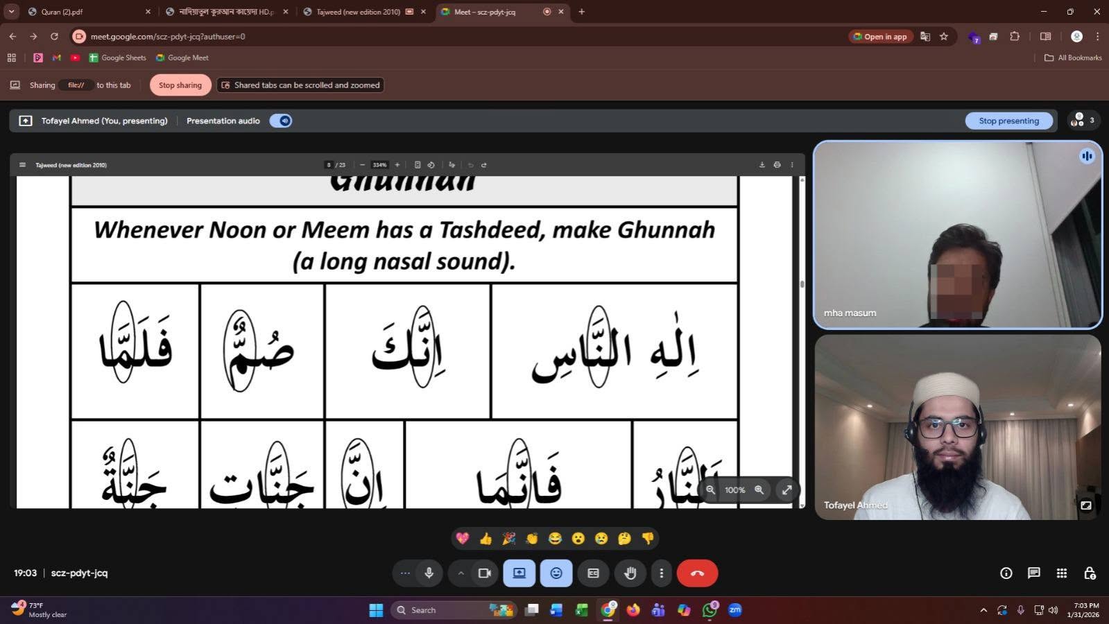 Tajweed in Practice
